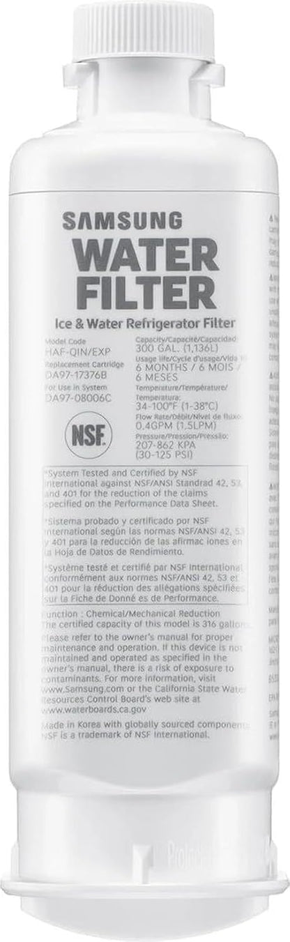 Samsung HAF-QIN/EXP Fridge Water Filter DA97-17376B Replacement (1 Pack)